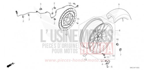ROUE ARRIERE GL1800DAM de 2021